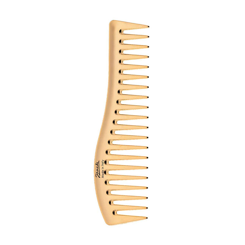 Гребінець для волосся Janeke Gold Wavy Comb Золотий